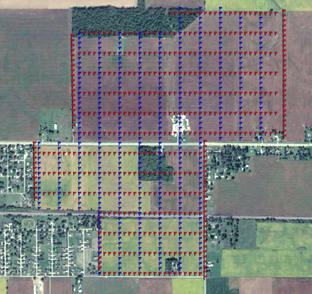 Shot & Receiver Layout of a 350 Acre 3D